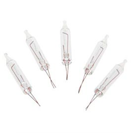 12V/14V Mini Replacement Stringlight Bulbs - Clear - 5 Pack - Clear - Party Light Bulbs