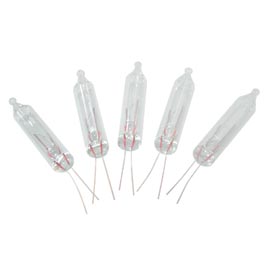 2.5V Heavy-Duty Mini Replacement Stringlight Bulbs - Clear - (10) 10 Packs - Party Light Bulbs