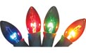 Replacement C9 Stringlight Bulbs - 4 Pack - Transparent Multi-Color Twinkling