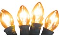 Replacement C7 Stringlight Bulbs - 4 Pack - Transparent Orange