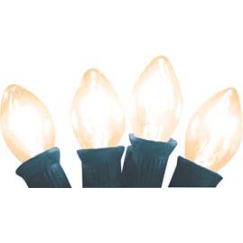 Replacement C7 Stringlight Bulbs - 4 Pack - Transparent Clear - String Lights Accessories