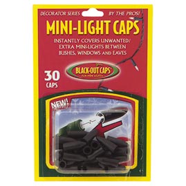 String Light Strand Mini-Light Black-Out Caps - 30 Pack - String Lights Tools &amp; Poles