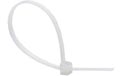 11" Natural Color Plastic Cable Ties - 100 Pack