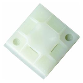 Plastic Cable Tie Mounting Pad - Natural Color - Wire &amp; Cable Ties