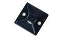 Plastic Cable Tie Mounting Pad - Black