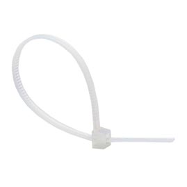 7" Natural Color Plastic Cable Ties - 100 Pack - Wire &amp; Cable Ties