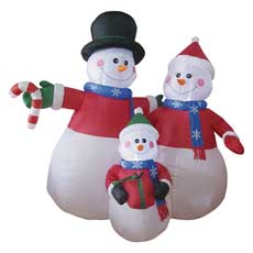 6' Inflatable SNOWMAN FAMILY 949779