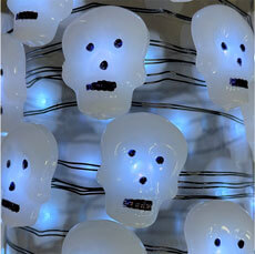 Acrylic Skull Micro LED String Lights - 10 ft GC2620080SK