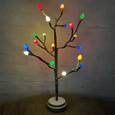 19.7" LED Lighted Tree - 20 Warm White Lights GC2440980