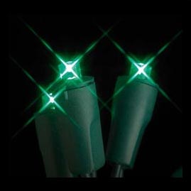 LED Battery Operated 5MM Party String Lights - 20 Green Lights - LED String Light Strands &amp; Sets