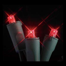 LED Battery Operated 5MM Party String Lights - 20 Red Lights - LED String Light Strands &amp; Sets