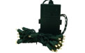 25L 5mm LED Battery Operated String Lights - 4 Settings - Warm White/Green Cord - 726411