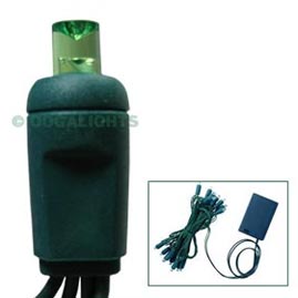 LED Battery Operated 5MM Party String Lights - 20 Green Lights - LED String Lights