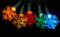 Battery Operated Multi-Color LED Snowflake Party String Light Set - H1301