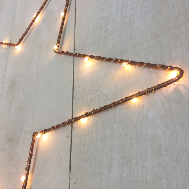 Metal Star LED Lights Battery Operated