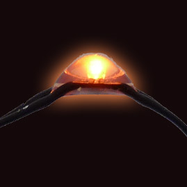 Orange LED Battery Operated Mini Lights - Oogalights.com - More Than 1,000 Party & String Light ...