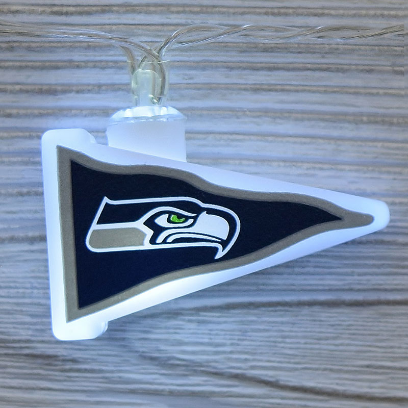 NFL Seattle Seahawks LED Pennant Lights Battery Operated