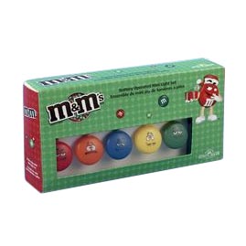 Battery Operated M&amp;M Party String Lights - Christmas Lights &amp; Decorations