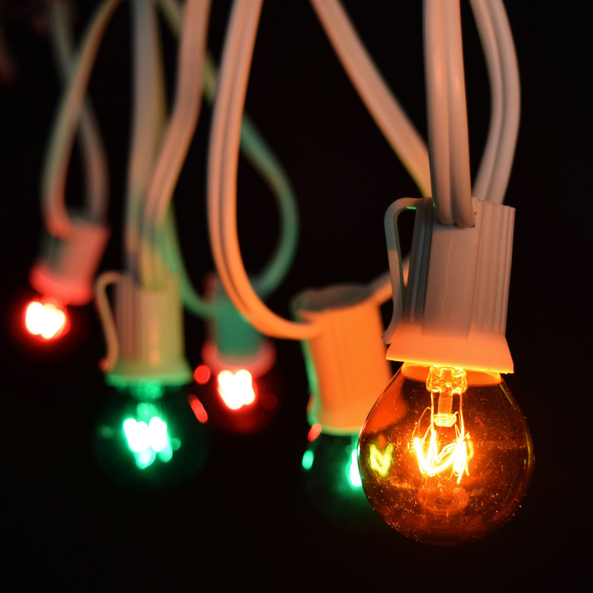 red green amber globe string lights 25 white c9 light red green amber globe string lights 25 white c9 light
