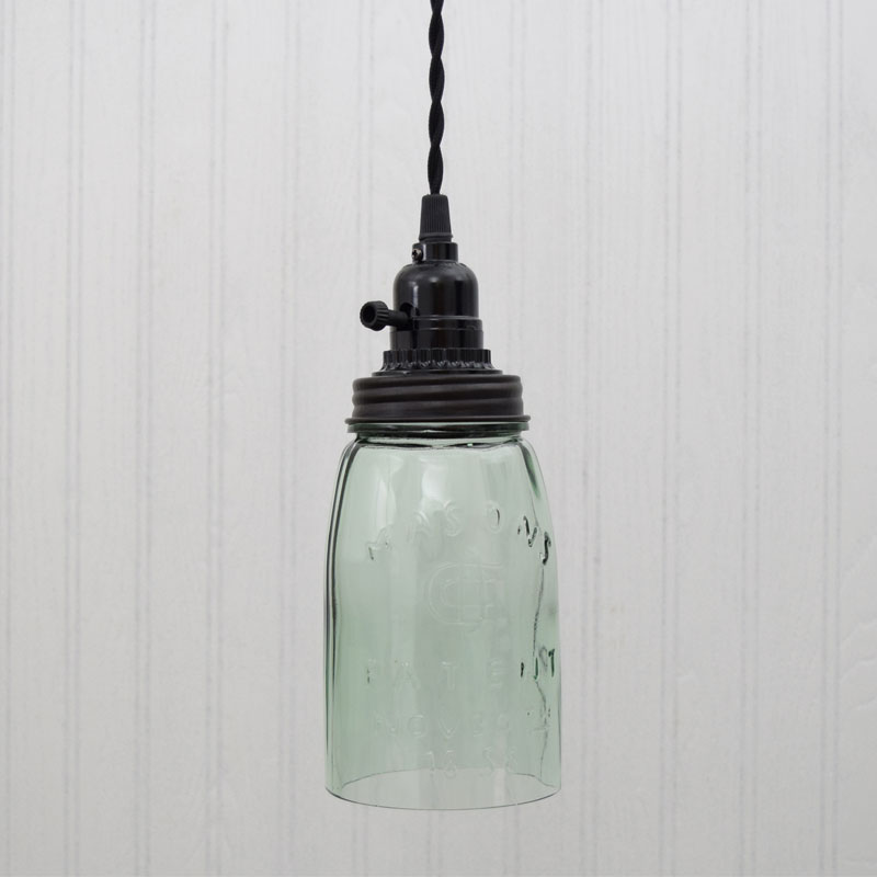Rustic Mason Jar Pendant Light