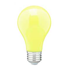 Yellow LED Bug Light Bulb A19 - 60W Equivalent 560717