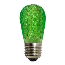 Lime Green LED S14 Crystal Cut Faceted Light Bulb  LI-S14LED-LG 25(pk)