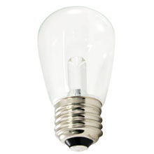 Warm White LED Professional S14 Light Bulbs - Plastic