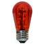 LED S14 Medium Base Light Bulb - Red/Plastic 
