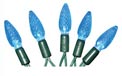 35 Count LED C3 Faceted Cone Outdoor/Indoor Party String Light Strand Set - Blue - 902101