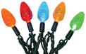 LED C6 Faceted Cone String Light Strand - Multi-Color - 60 Lights - 903552