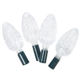 LED C6 Faceted Cone String Light Strand - Warm White - 60 Lights - LED String Light Strands &amp; Sets