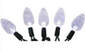 35 Count LED C6 Faceted Cone Outdoor/Indoor Party String Light Set - Cool White - HB-C6CW