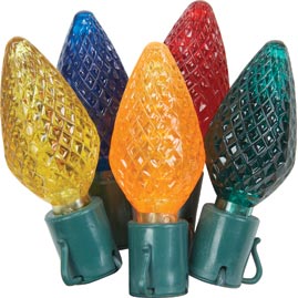 25 Count Outdoor/Indoor C9 LED Multi-Color Stringlight Set - Christmas String Light Strands &amp; Sets