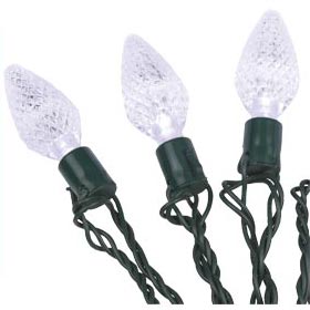 25 Count Outdoor/Indoor C9 LED White Stringlight Set - LED String Light Strands &amp; Sets
