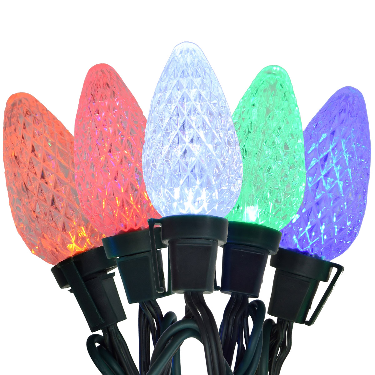 Multi Color Led Animated C9 String Lights Multi Color C9 Led Party String Lights 15