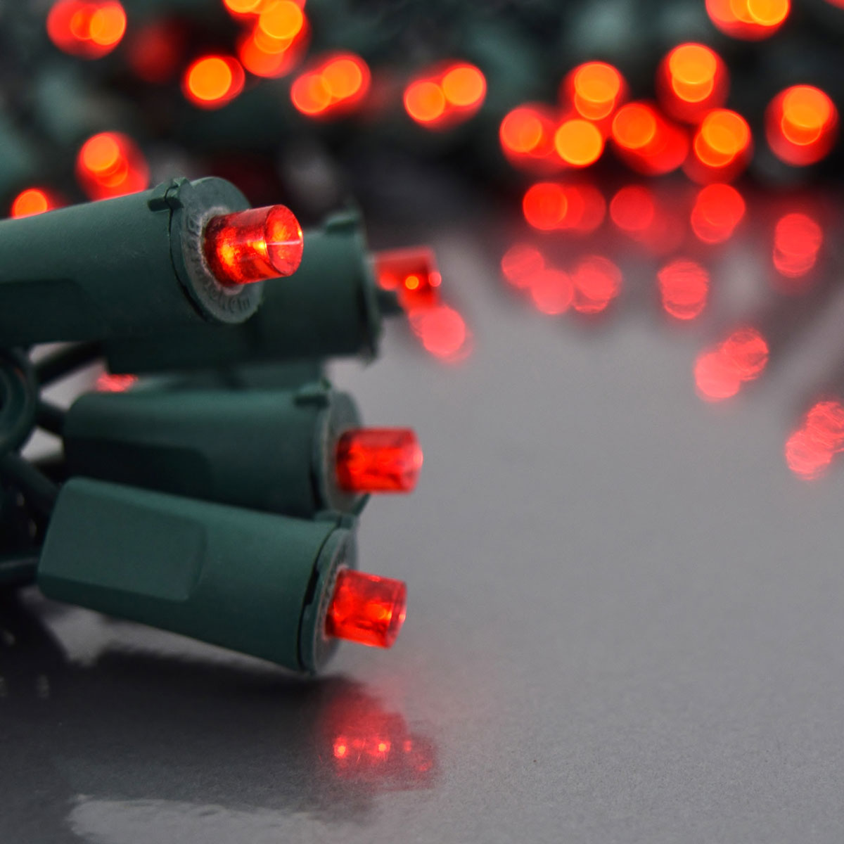 LED Battery Operated 5MM Party String Lights - 20 Red Lights - LED String Light Strands & Sets