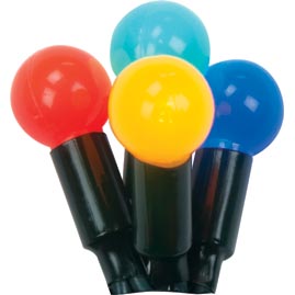 25 Count LED Outdoor/Indoor Globe Party String Light Strand Set - Multi-Colored - LED String Light Strands