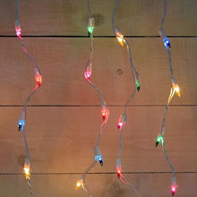 50 Count Window Icicle Multi-Color Party String Lights