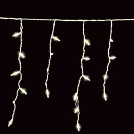 105 Count LED Icicle Stringlight Strand Set - Warm White - Christmas String Light Strands &amp; Sets