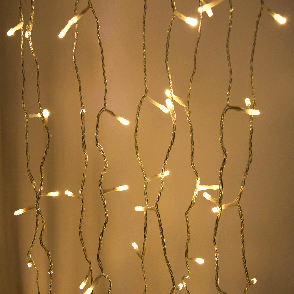 white curtain string light set white curtain string light set