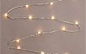 LED Micro Light Strand - 36" Silver Wire - Battery Operated w/ Timer - 18 Warm White LED Lights - GC36903