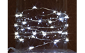 Cool White LED Micro String Light Battery Operated Silver Wire - GC39838               