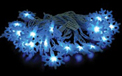 LED Snowflake Party String Light Strand - 25 Blue Lights - 903892