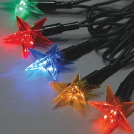 LED Multi-Color Star Party String Lights - LED String Light Strands