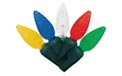 LED C7 Solar Powered Party String Lights - Multi-Color - 903779