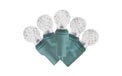 LED C5 Solar Powered Party String Lights - White - 904929