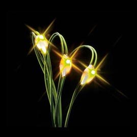 LED Battery Operated Ultra Thin Wire String Light Strand - 18 Amber/Yellow Lights - LED String Lights
