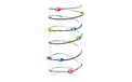 LED Battery Operated Ultra Thin Wire String Light Strand - 18 Multi-Color Lights