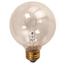 25W 4.5" Medium Base Decorative Globe Light Bulb