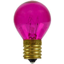 Pink Light Bulbs 10 Watt S11 Intermediate Base - 25 Pack B10S11-PI-PK             